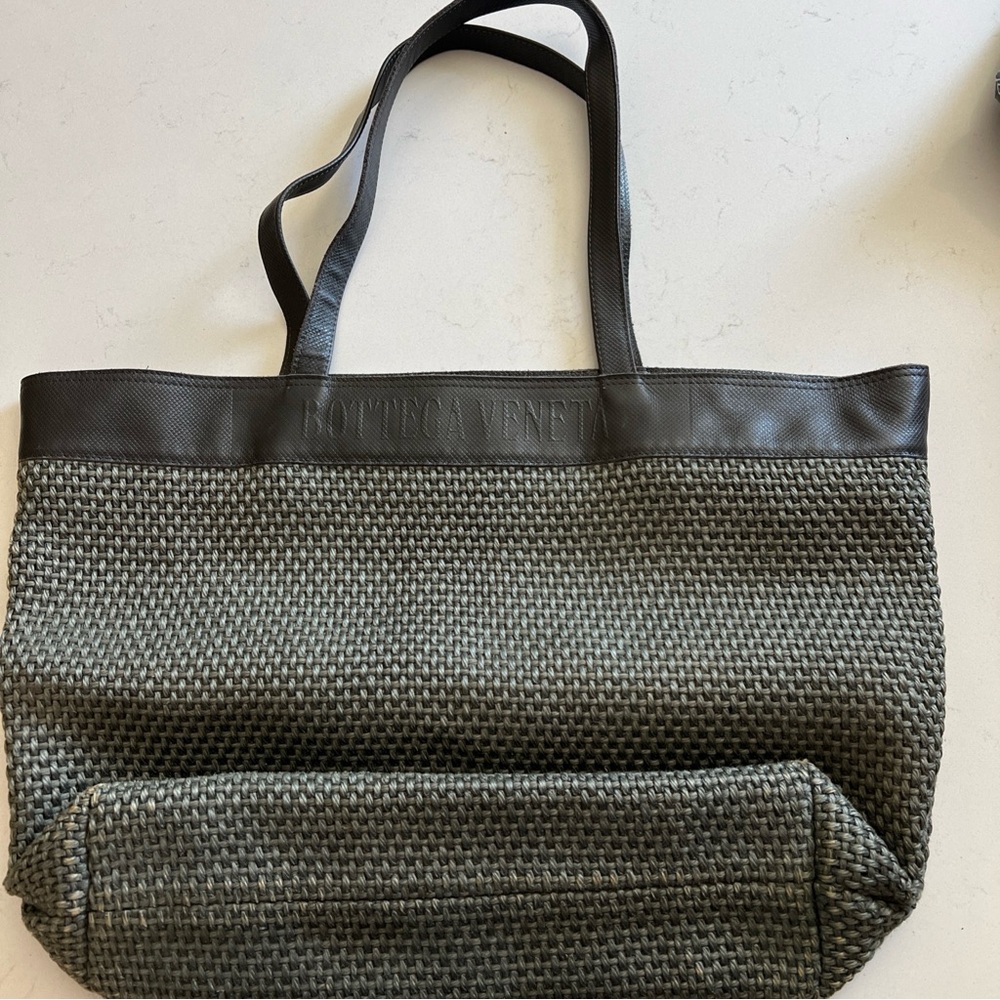 Bottega Veneta Black Mesh Tote Bag